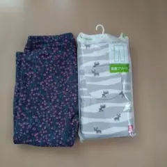 UNIQLO　肌面フリース　レギンス 90cm 2枚セット