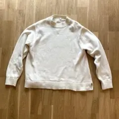 UNIQLO ウォッシャブルモックネック　長袖セーター　XL 白