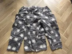 p.premier　花柄　ブラウン　ロングパンツ 120cm 双子　2着セット