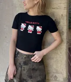 SPIRALGIRL キティ ショート丈 Tシャツ