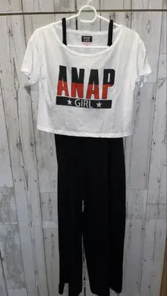 ANAP GIRL 半袖 Tシャツ 重ね着風 Fサイズのサムネイル