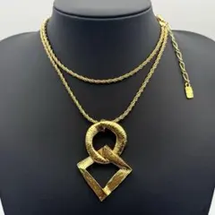 希少/極美品✨イヴ サンローラン YSL ネックレス 大ぶり ゴールドのサムネイル