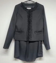 レディーススカートスーツ Lammin 上下 黒