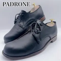 PADRONE パドローネ プレーントゥダービーシューズ 黒 40 25cm