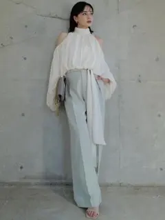 anuans ツータックワイドパンツ MINT Sサイズのサムネイル
