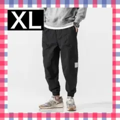 【大反響】カーゴパンツ ジャガーパンツ ストリート ☆ブラック （XL）