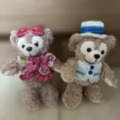 ダッフィー&シェリーメイ⭐︎スプリングボヤッジぬいぐるみバッジ