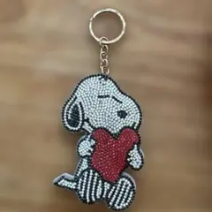 SNOOPY Joe Cool ラインストーン キーホルダー - メルカリ