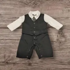 【新品】70サイズ　フォーマル　ベストロンパース　ネクタイ付き　お祝い　七五三