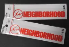 NEIGHBORHOOD ステッカー 2枚セット ネイバーフッド 赤