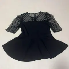 FRIFUL レース切り替えスリムフィットカジュアルTシャツ