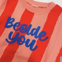 moimo バースデイ　ストライプ トレーナー 110サイズ