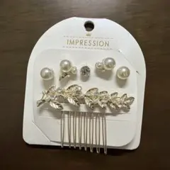 ★新品未使用★IMPRESSION 花モチーフ ヘアピンセット 6個