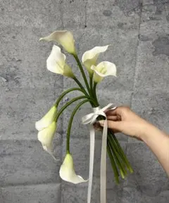 ハンドメイド ウエディングブーケブーケ アーティシャルフラワー 高級造花