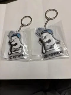 値下 非売品　トヨタ　リフレクター キーホルダー 2組 TOYOTA ノベルティのサムネイル