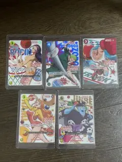 ROUND1×ONE PIECECardGameコラボ♪プロモ5点set - メルカリ