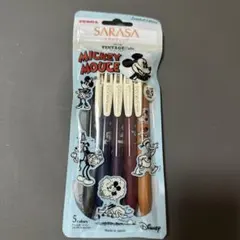 ディズニー　サラサ　VINTAGE Mickey Mouse 5色セット