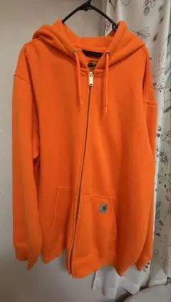 Carhartt オレンジ パーカー XL ルーズフィット
