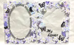 125 紫　硬質ケース　デコ　シール トレカデコ　匿名配送