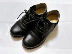 【美品】レディース　革靴　レースアップ　ローファー　ブラック　入学式　23センチ