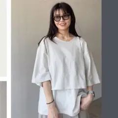 大人気即完♡しまむらぷーさんコラボ(pu's'elect)レイヤードTシャツのサムネイル