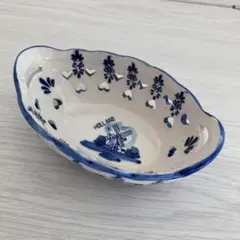 アンティーク　デルフト陶器　5皿セット アンティーク デルフト陶器 5皿セット 洋食器】美しいデルフト