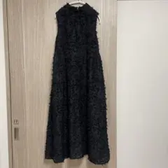 ザラ　フリンジ付きミディ丈ワンピース