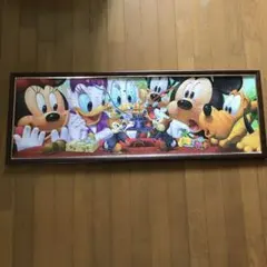 ディズニー 大きい　ジグソーパズル　完成品　フレーム付き　大サイズ
