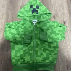 Minecraft クリーパー柄 フード付きパーカー