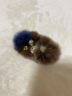 ファー　バレッタ