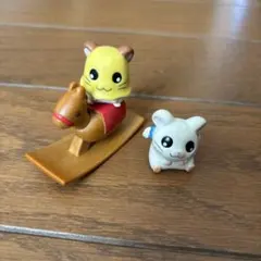 とっとこハム太郎　ゴム製人形、木馬