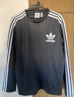 adidas ブラック ロングスリーブ Tシャツ L