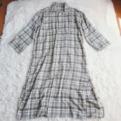 ジャーナルスタンダード　TC チェック　総柄　シャツワンピース　ロング　マキシ