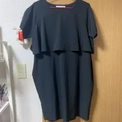 KBF 黒　膝丈ワンピース