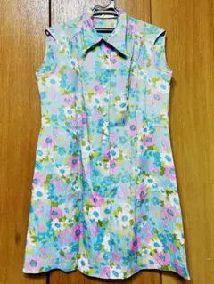 レトロビンテージ昭和　花柄ワンピース