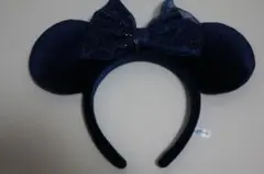 ディズニー ミニー カチューシャ ネイビー