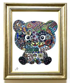 F10号】ジミー大西【知恵の神様】手描き作品/表裏サイン有り/油彩/高級