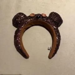 ユニバ USJ カチューシャ ティム クマ耳カチューシャ ブラウン スパンコール