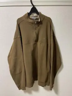 Columbia コロンビア ハーフジップスウェット ブラウン XL