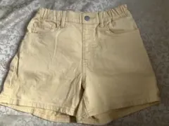 UNIQLO ショートパンツ 130 イエロー デニム 黄色