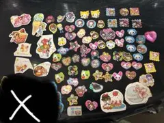 平成レトロ　可愛い　シールセット 77枚　フレークシール　おはじきシール