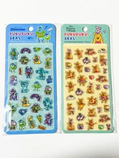 【国内正規品】ディズニーぷくぷくシール（モンスターズインク、くまのプーさん）