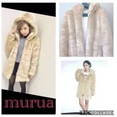 格安♡MURUA ブロックフェイクファーコート！