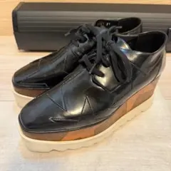 Stella McCartney 厚底エリス24cm相当 黒 EU37保存袋付のサムネイル