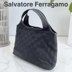 【Salvatore Ferragamo 】キルティング トート★ブラック★良品