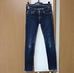 最終処分！！【美品】マウジー♡シルバーステッチ♡ヴィンテージデニム♡23インチ♡