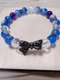 AGH様天然石 桜瑪瑙（染め）ブレスレット