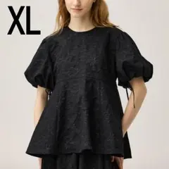 バルーンスリーブチュニック rokh ロク　ブラック 黒　XL　GUのサムネイル