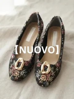 NUOVO 花柄 ゴブラン織り パンプス 24.0cm