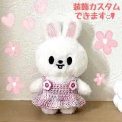 SKZOO 10cm ぬいぐるみ 服 ワンピース ドリームピンク